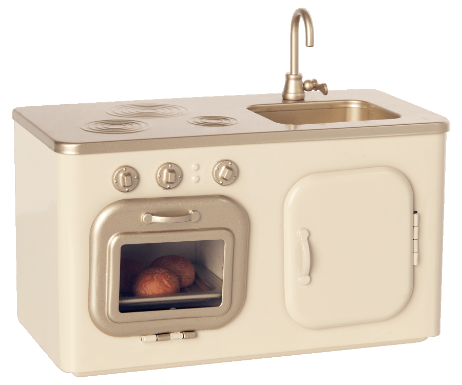 Maileg Miniature Kitchen with sink cooker and hob | Collectable Dollhouse Furniture