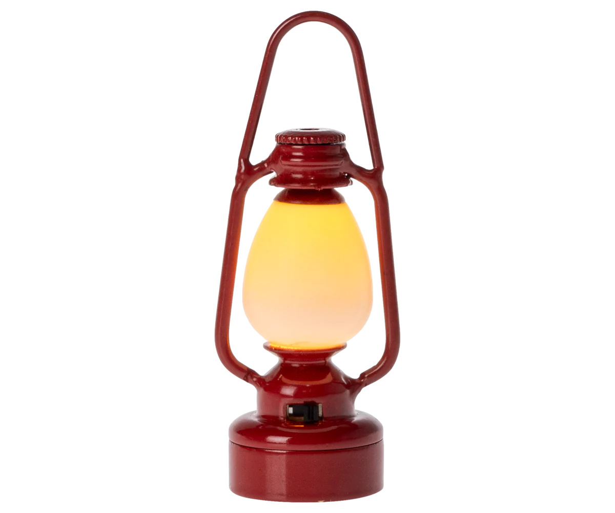 Maileg Vintage Lantern, Mouse - Red | Maileg UK