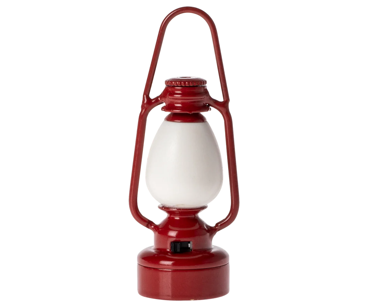 Maileg Vintage Lantern, Mouse - Red | Maileg UK