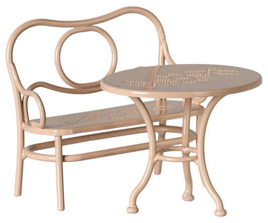 Maileg Café set, Mouse, Big - Pale pink | Maileg UK