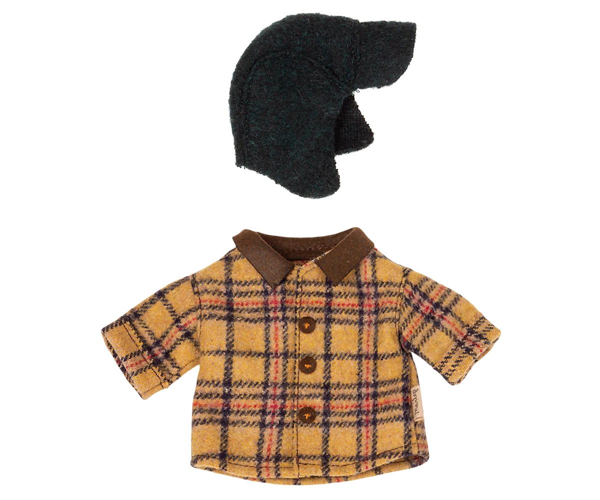Maileg Woodsman jacket and hat, Teddy dad | Maileg UK