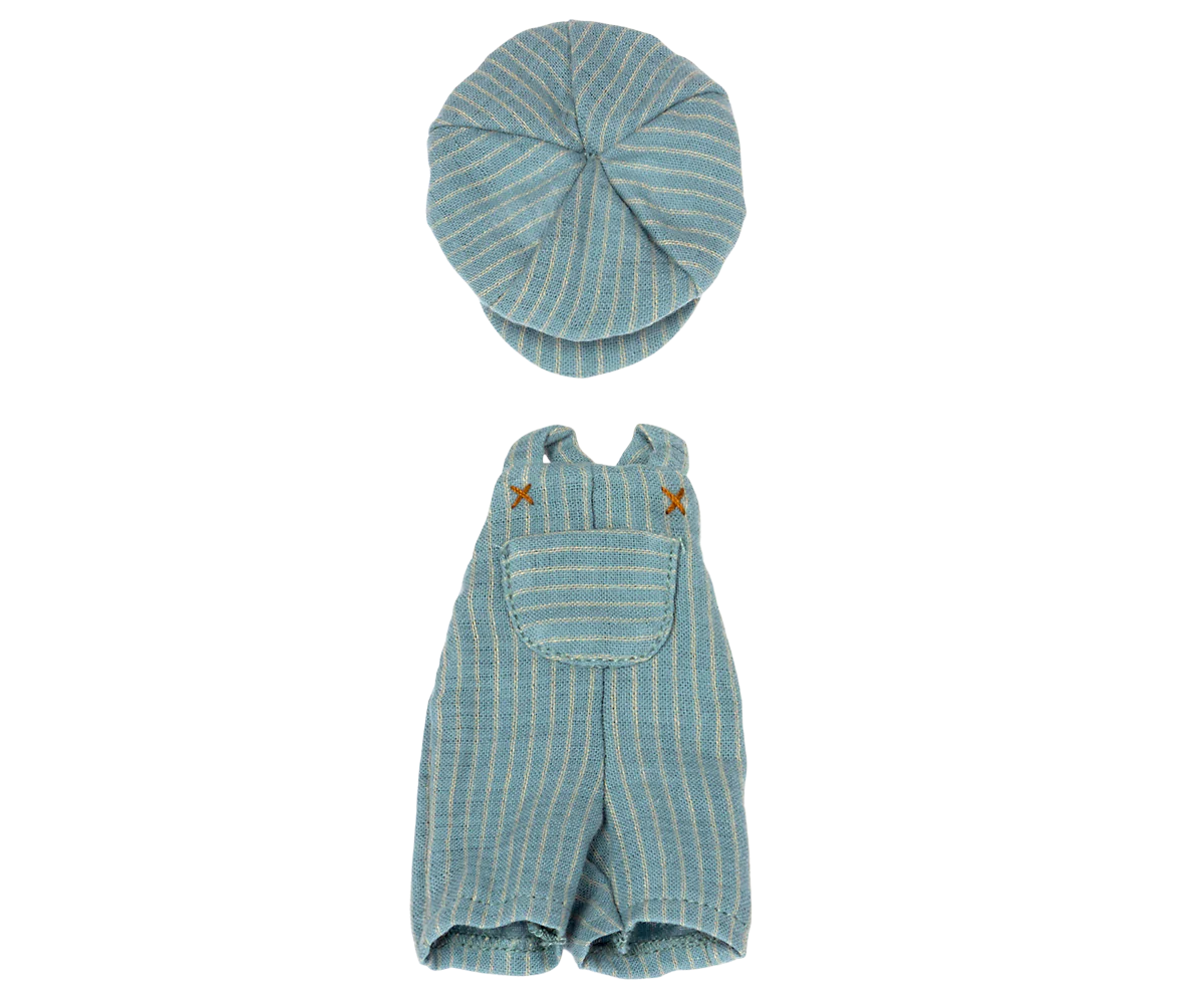 Maileg Overall and Cap, Teddy Junior | Maileg UK