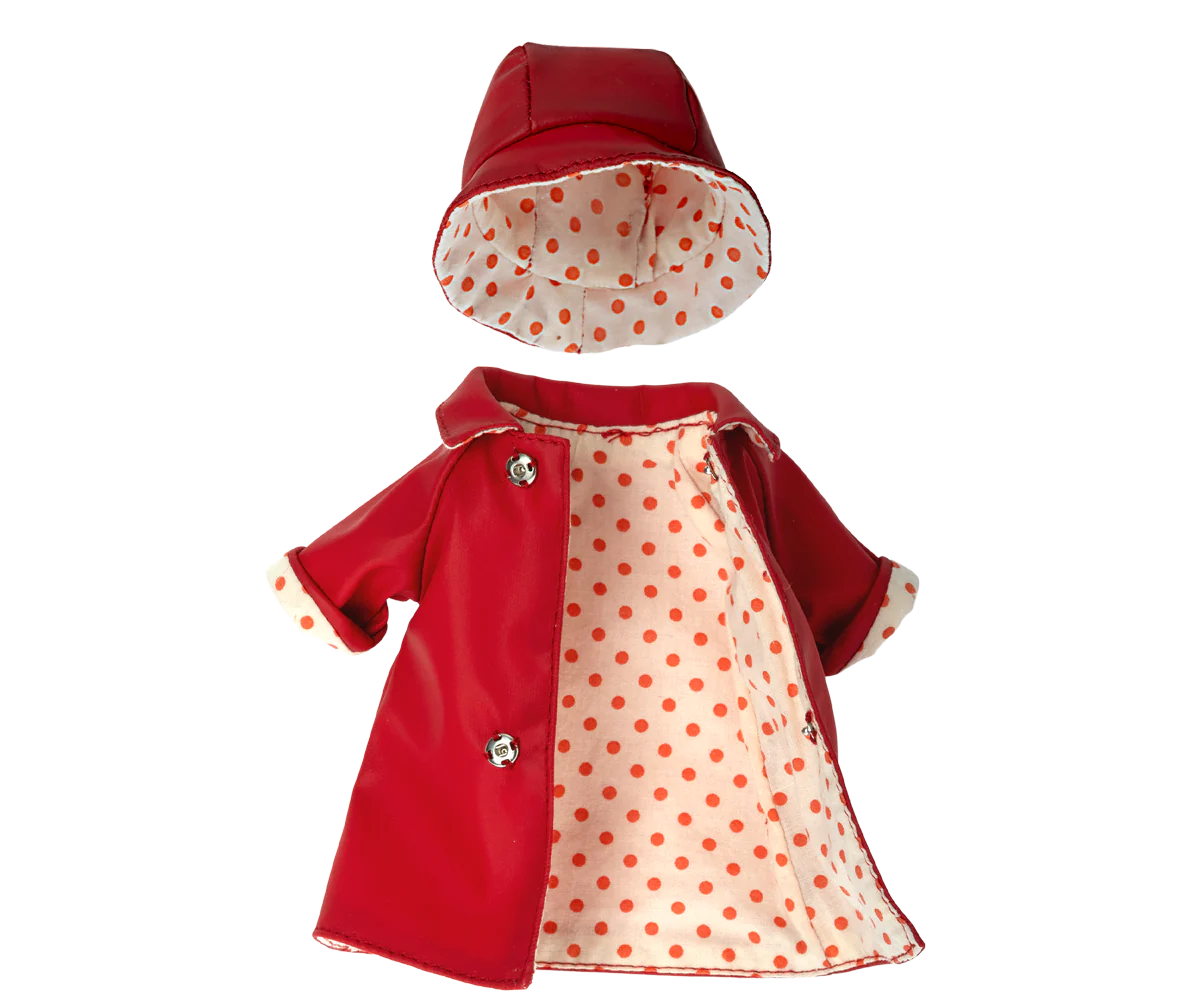 Maileg RainCoat with Hat, Teddy Mum | Maileg UK