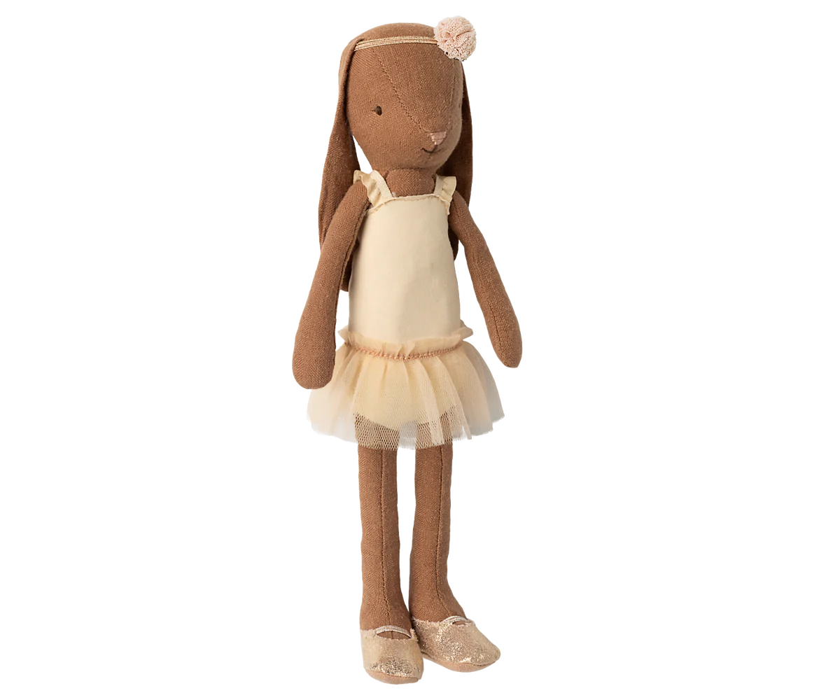 Bunny, Size 2 - Chocolate brown - Ballet suit and skirt cream