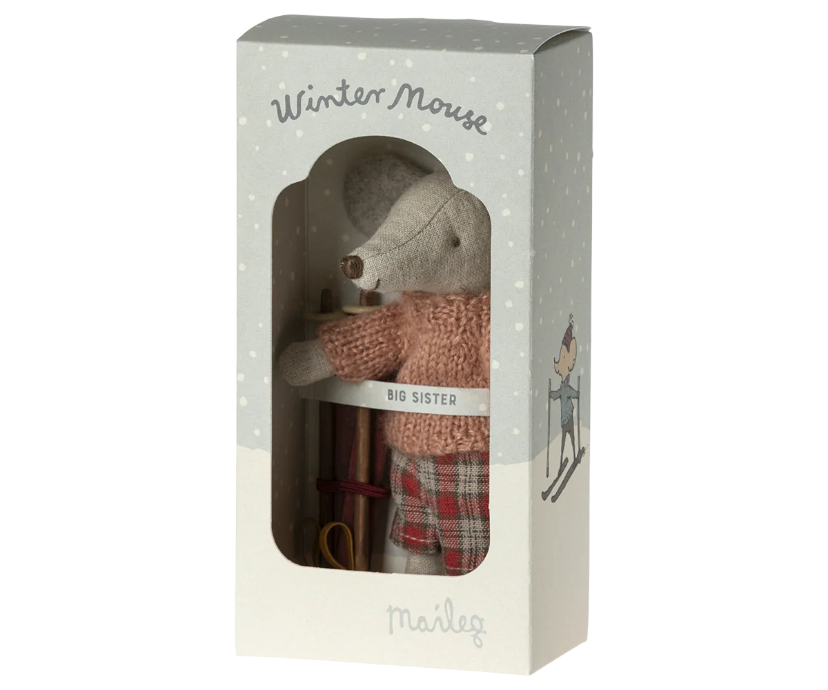 Maileg Winter mouse with ski set, Big sister Mouse | Maileg UK