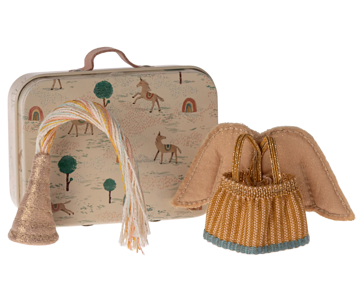 Maileg Fairy clothes in suitcase, Little sister mouse | Maileg UK