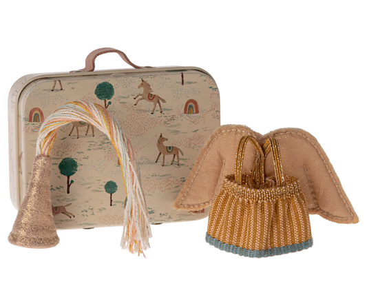Maileg Fairy clothes in suitcase, Little sister mouse | Maileg UK
