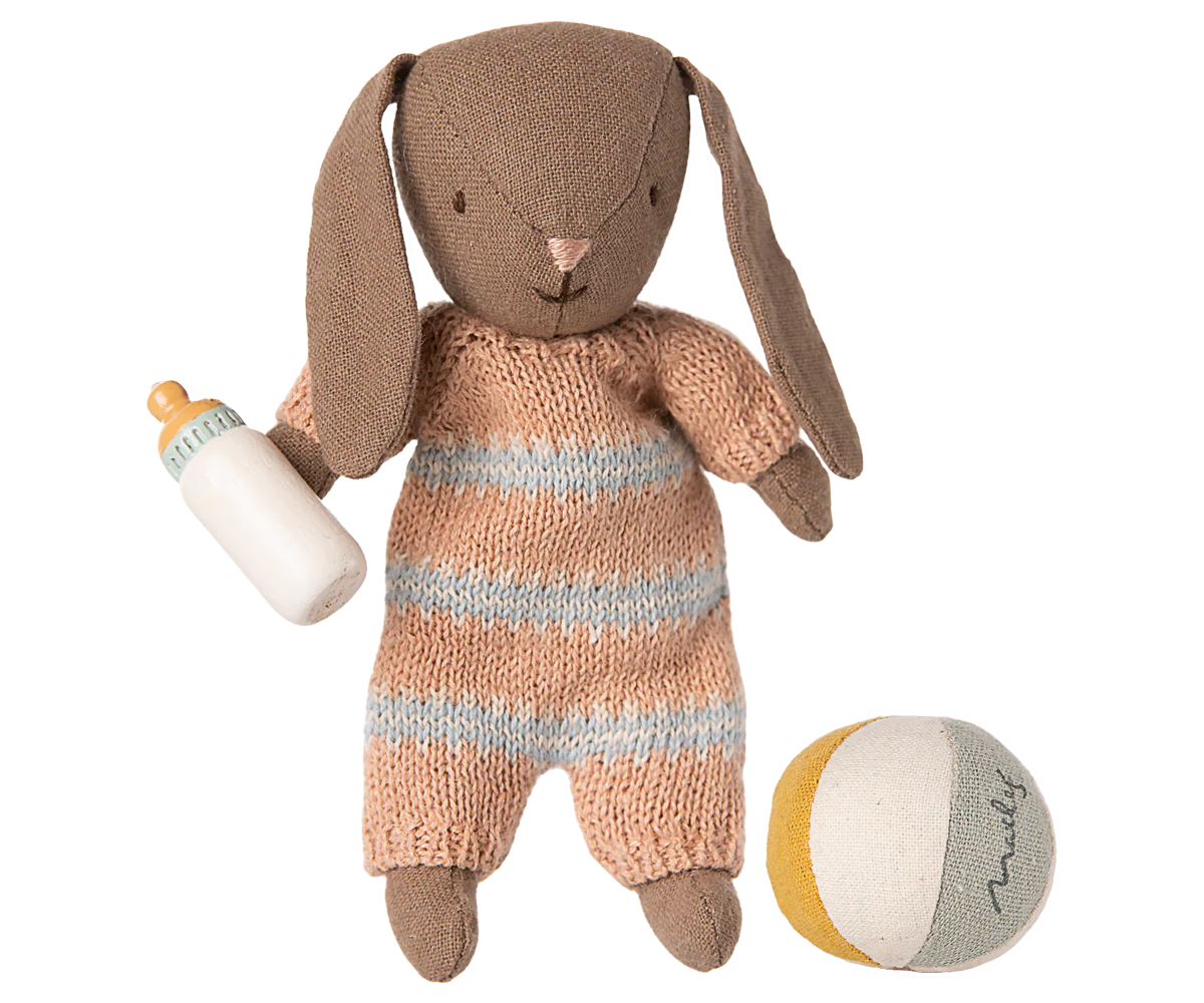 Bunny set, Micro - Brown - Dusty rose