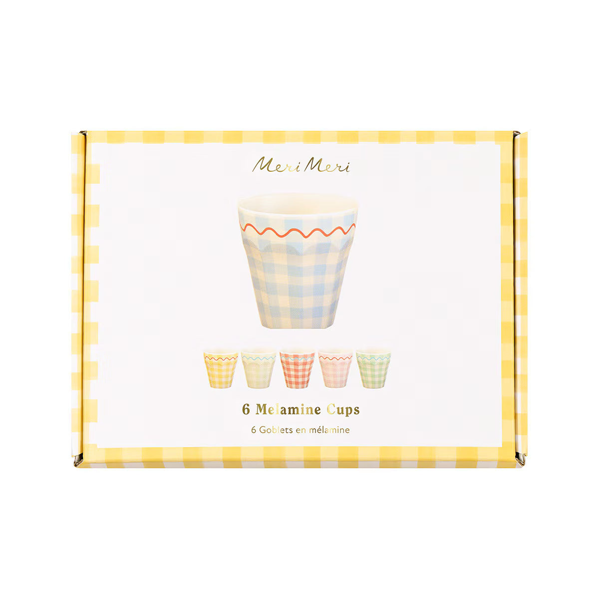 Gingham Reusable Cups