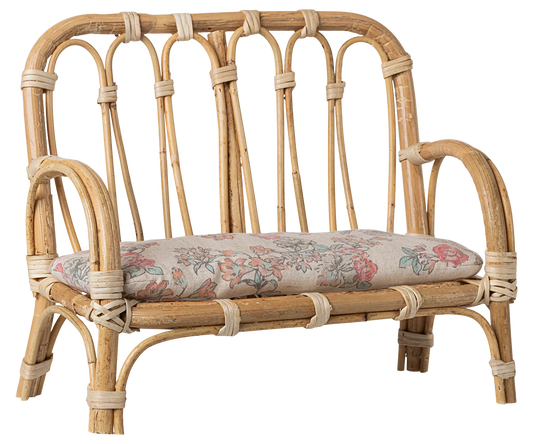 Rattan couch, Large - Nature