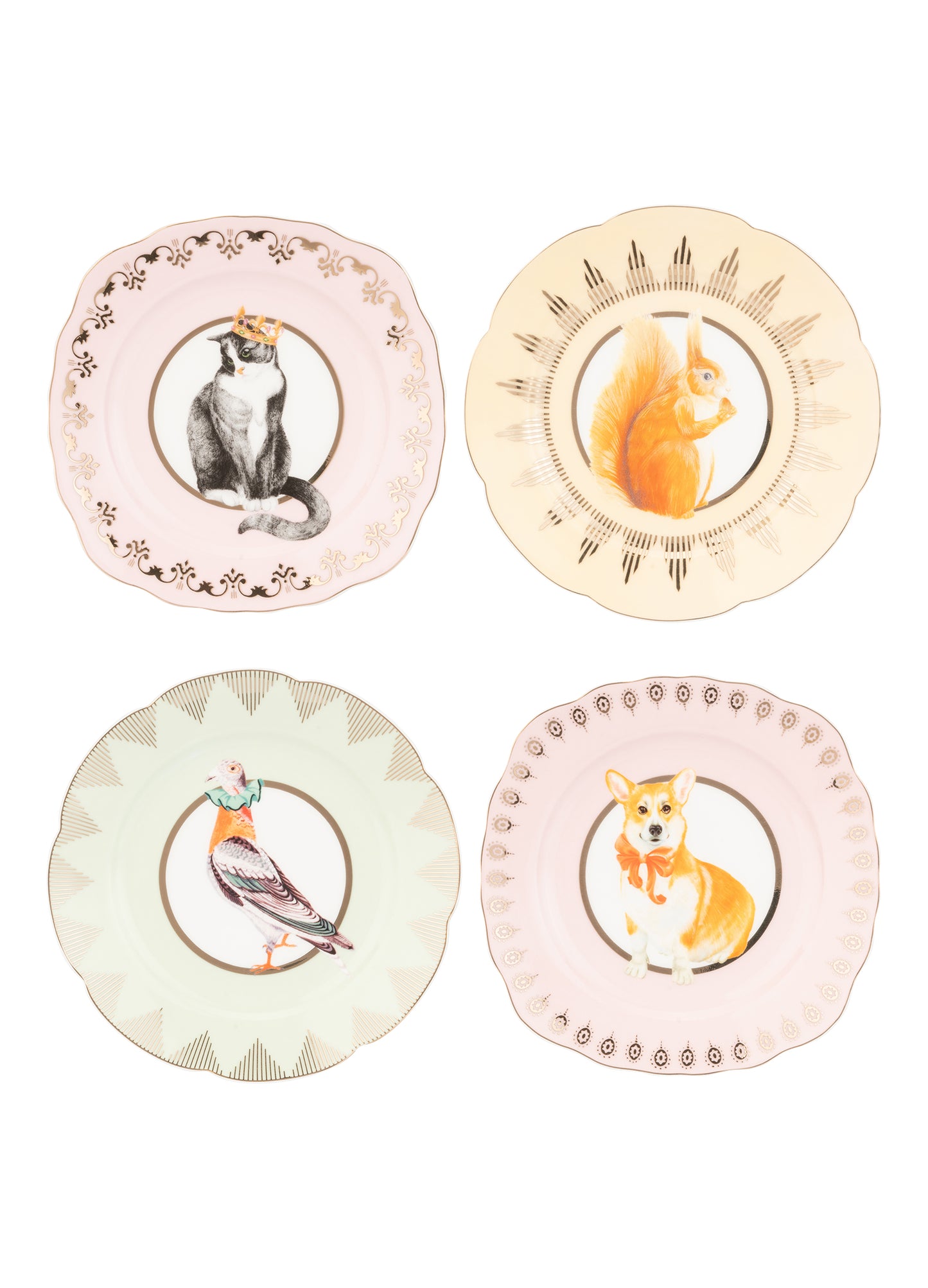 Yvonne Ellen Best of British Tea Plates 16cm (Set of 4) | Beautiful Plates