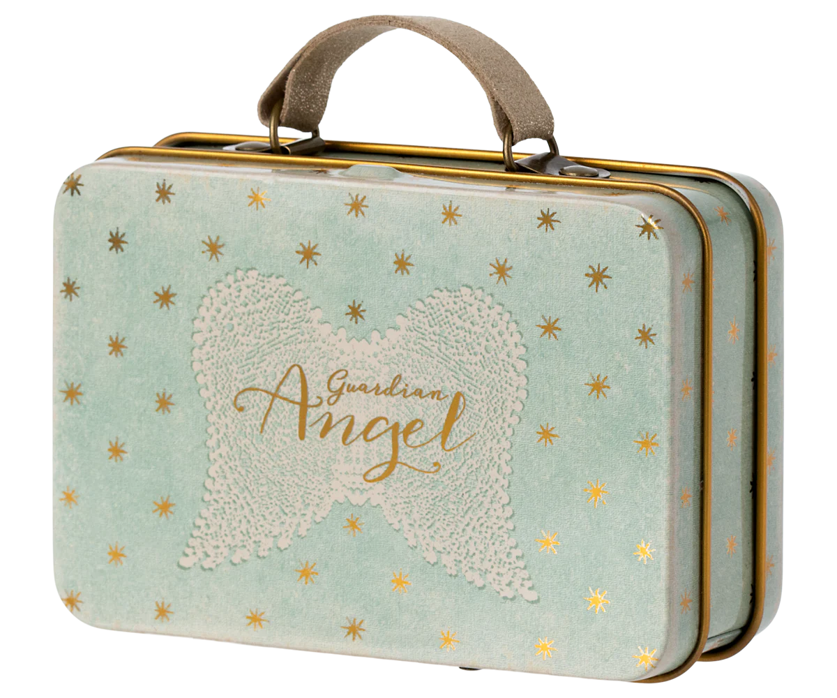 Maileg Angel mouse in suitcase, Little sister