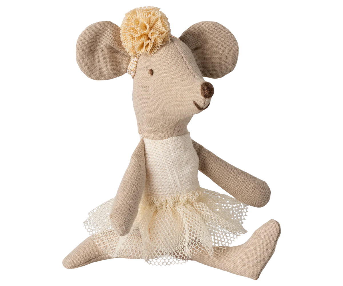 Maileg Ballerina mouse, Little sister - Off White | Maileg UK