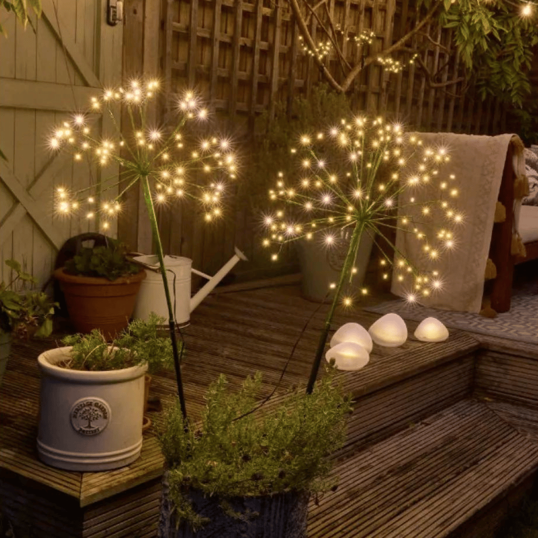 Solar Power Illuminated Dandelion Garden Stake | Solar Lights