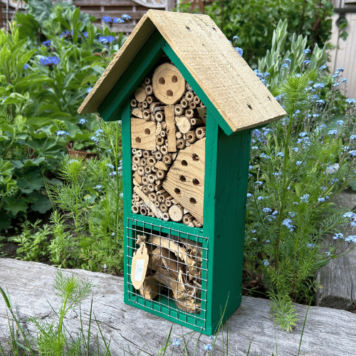handmade bug hotel | made from reclaimed wood in Lincolnshire | the perfect home for bee's butterflies bugs