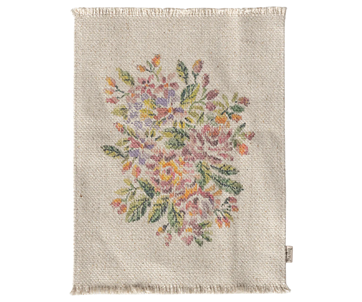 Rug, Miniature, Large - Flowers