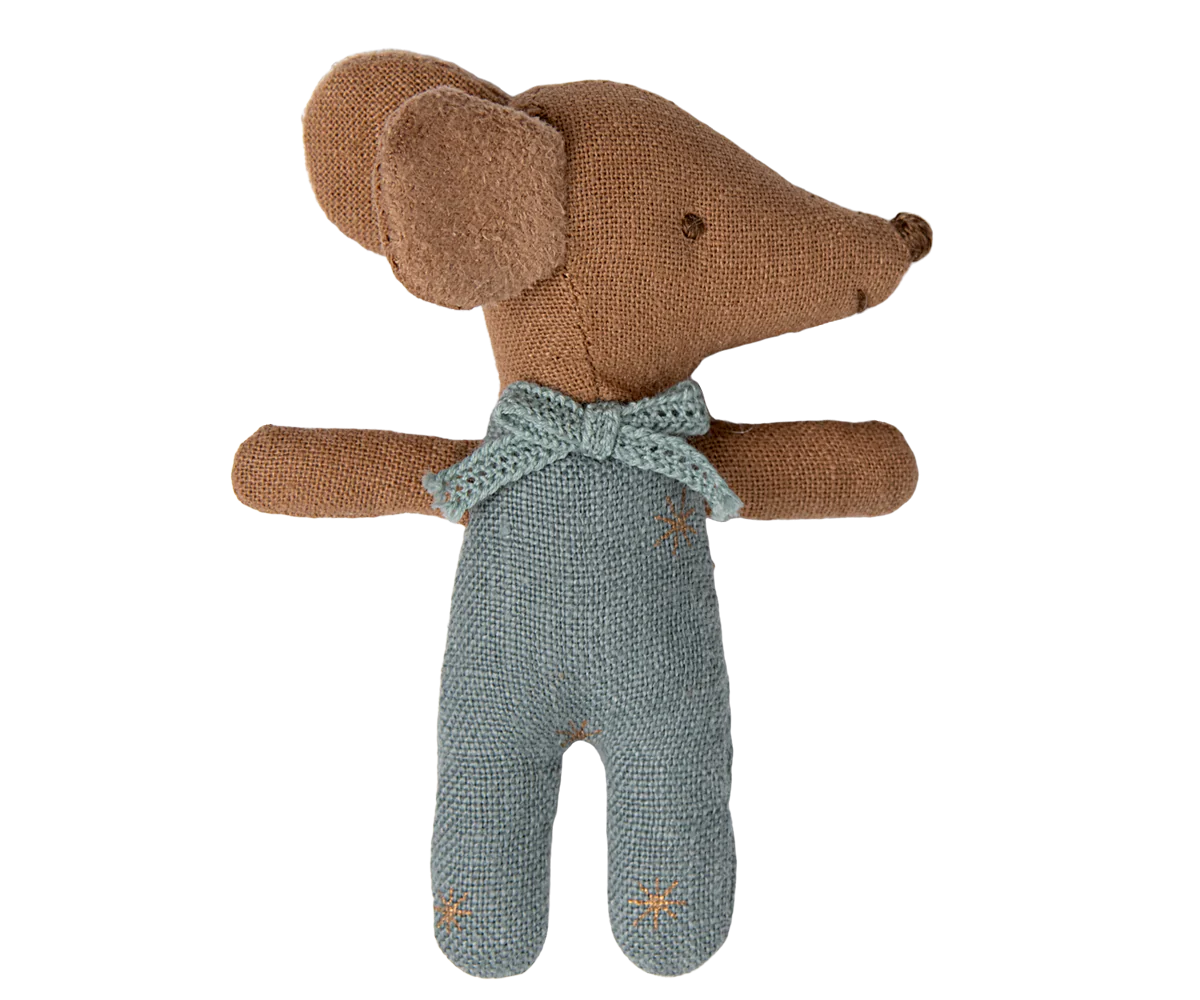 Sleepy Wakey Mouse in Matchbox - Blue | Maileg UK