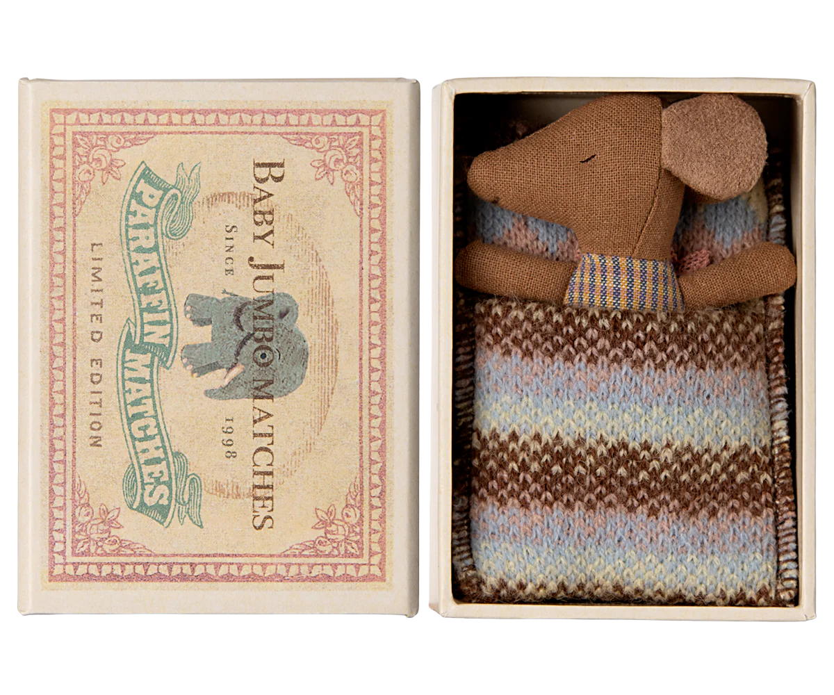 Sleepy Wakey Mouse in Matchbox - Rose | Maileg UK