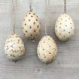 Hanging Wooden Egg - Dandelion