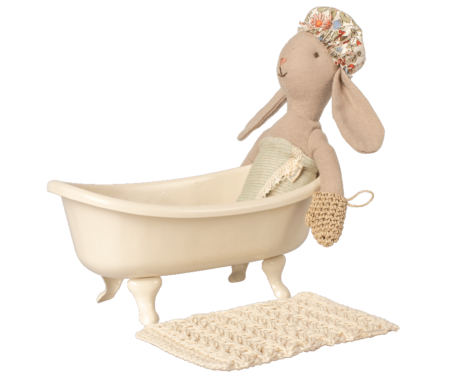 Miniature Maileg Metal bathtub | Dollhouse Miniatures Furniture