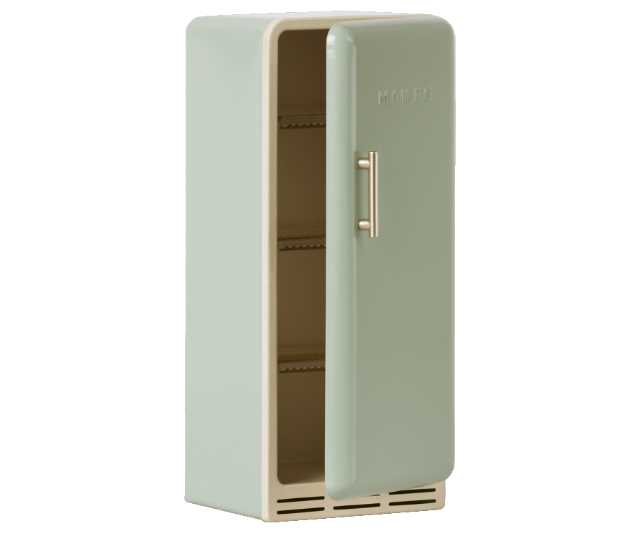 Maileg Metal Miniature Fridge in green | Collectable Dollhouse Furniture