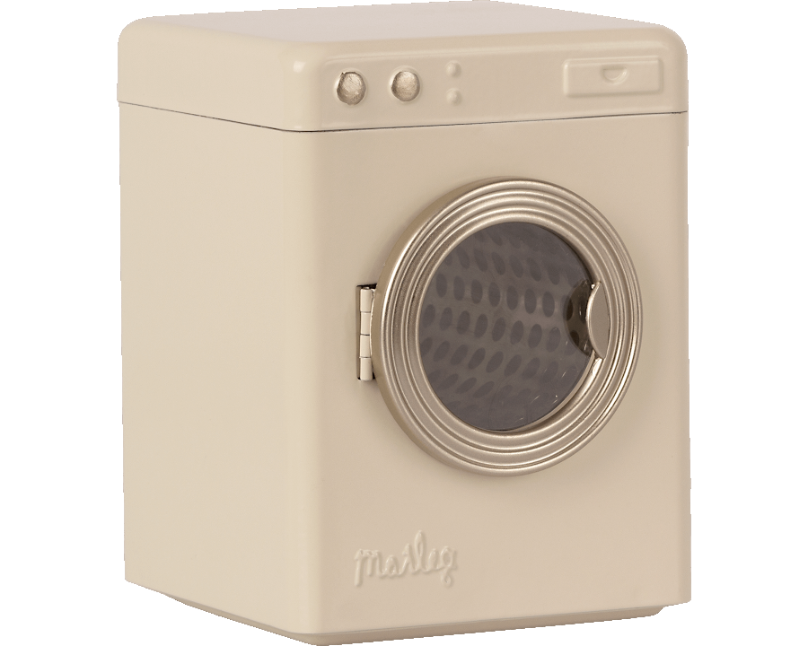 Maileg Miniature Cream Metal Washing Machine | Collectable Dollhouse Furniture