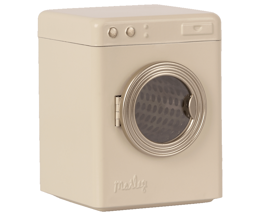 Maileg Miniature Cream Metal Washing Machine | Collectable Dollhouse Furniture