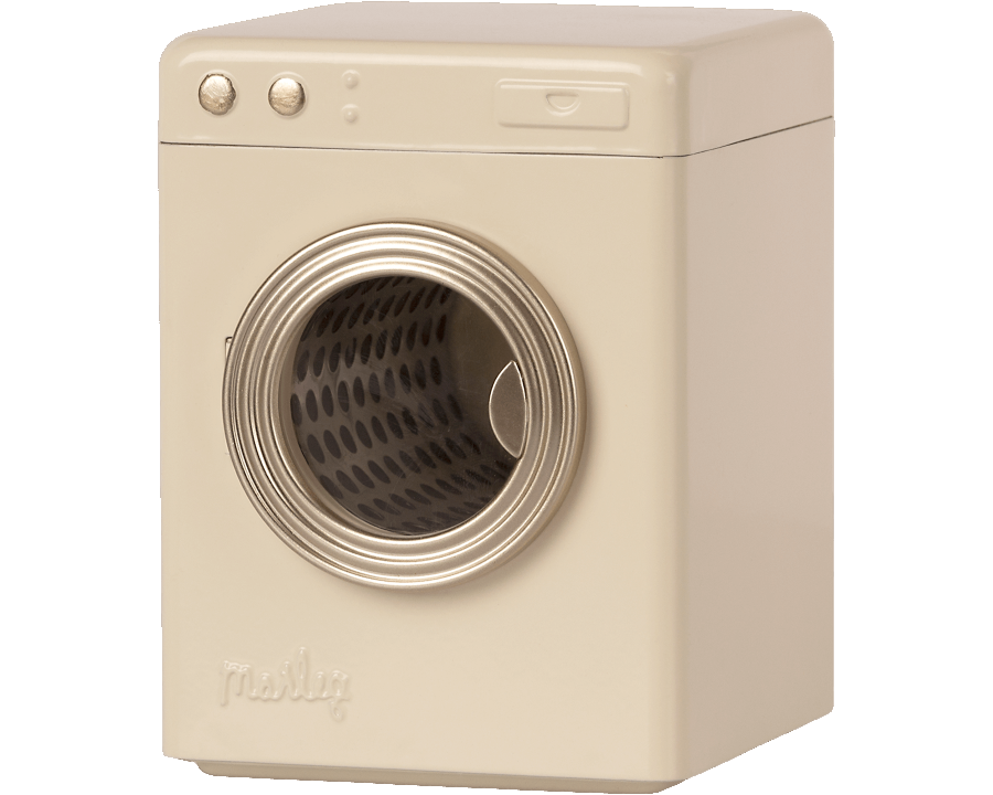 Maileg Miniature Cream Metal Washing Machine | Collectable Dollhouse Furniture