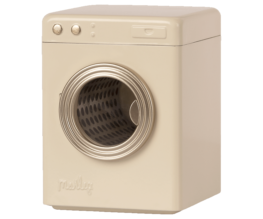 Maileg Miniature Cream Metal Washing Machine | Collectable Dollhouse Furniture