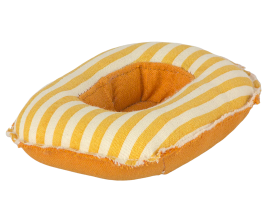 Yellow and white striped dog toy on a white background | Maileg UK