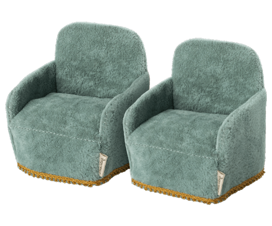 Pair of Maileg Armchairs | Dollhouse Miniature Furniture