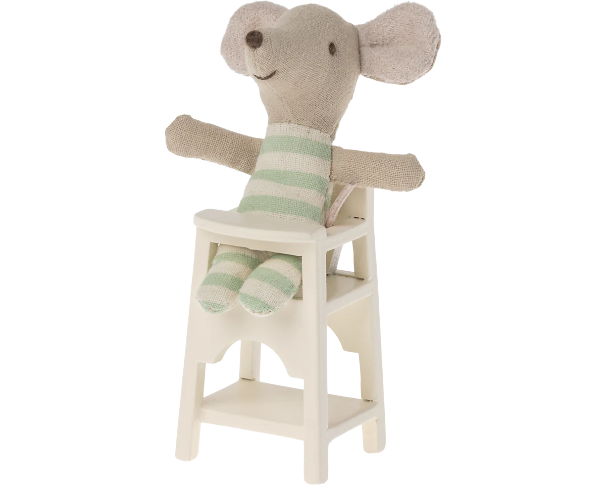 Maileg Mouse size highchair | Collectable Dollhouse Miniatures