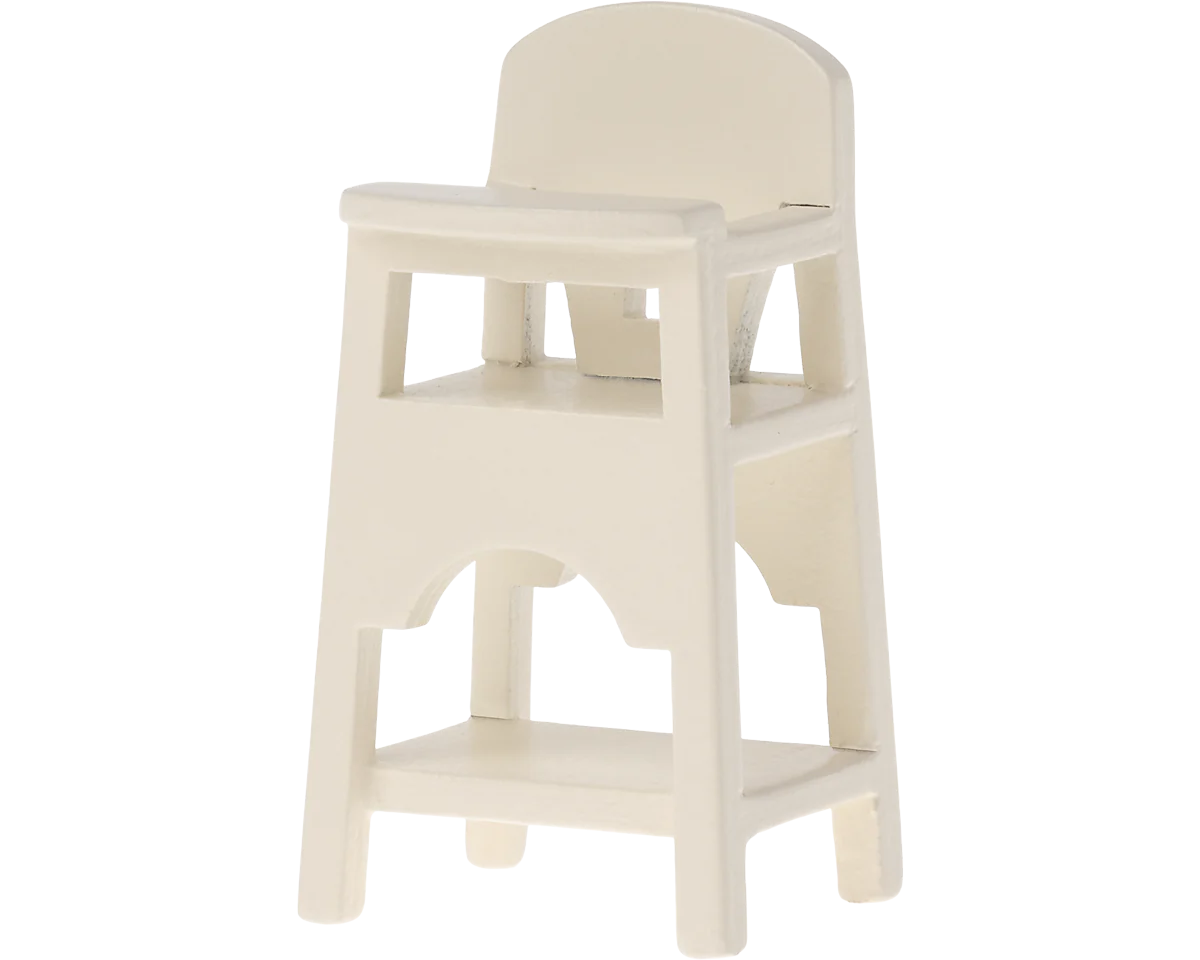 Maileg Mouse size highchair | Collectable Dollhouse Miniatures