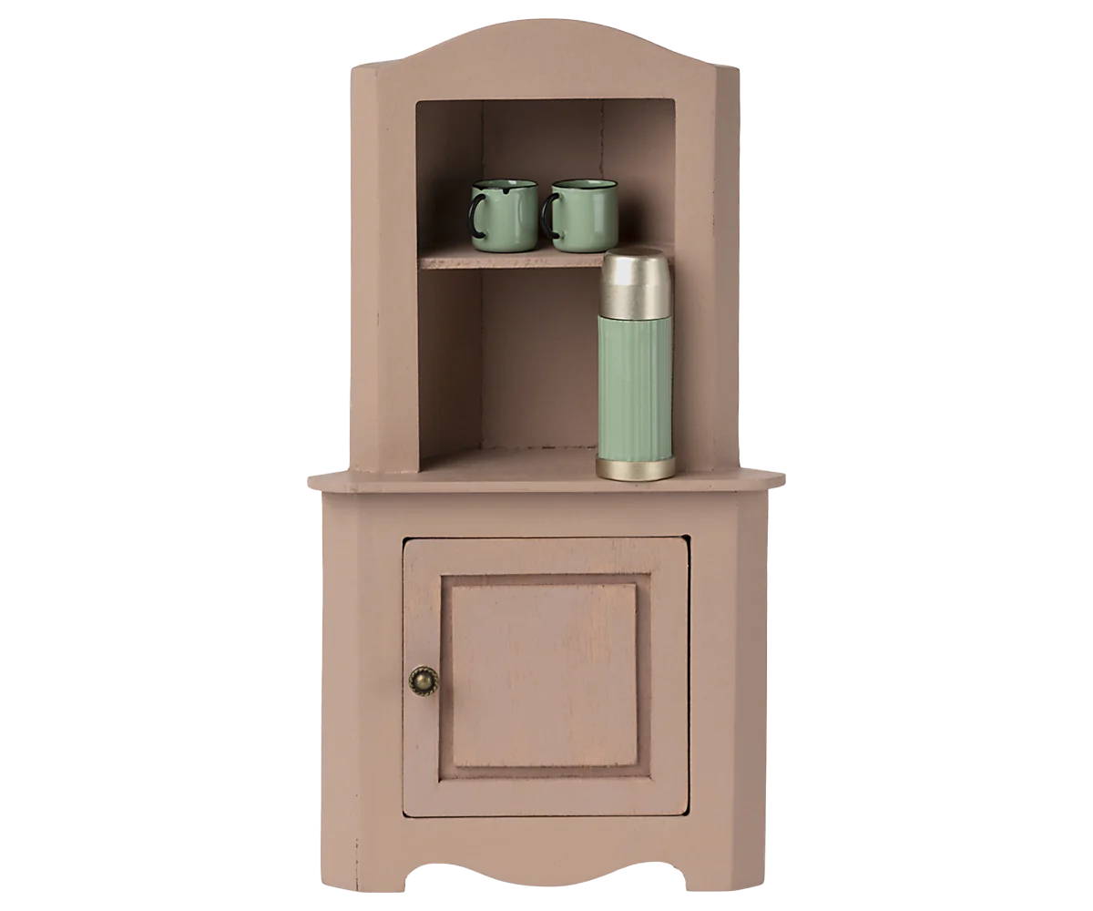 Corner Maileg Display Unit in Rose | Collectable Dollhouse Furniture