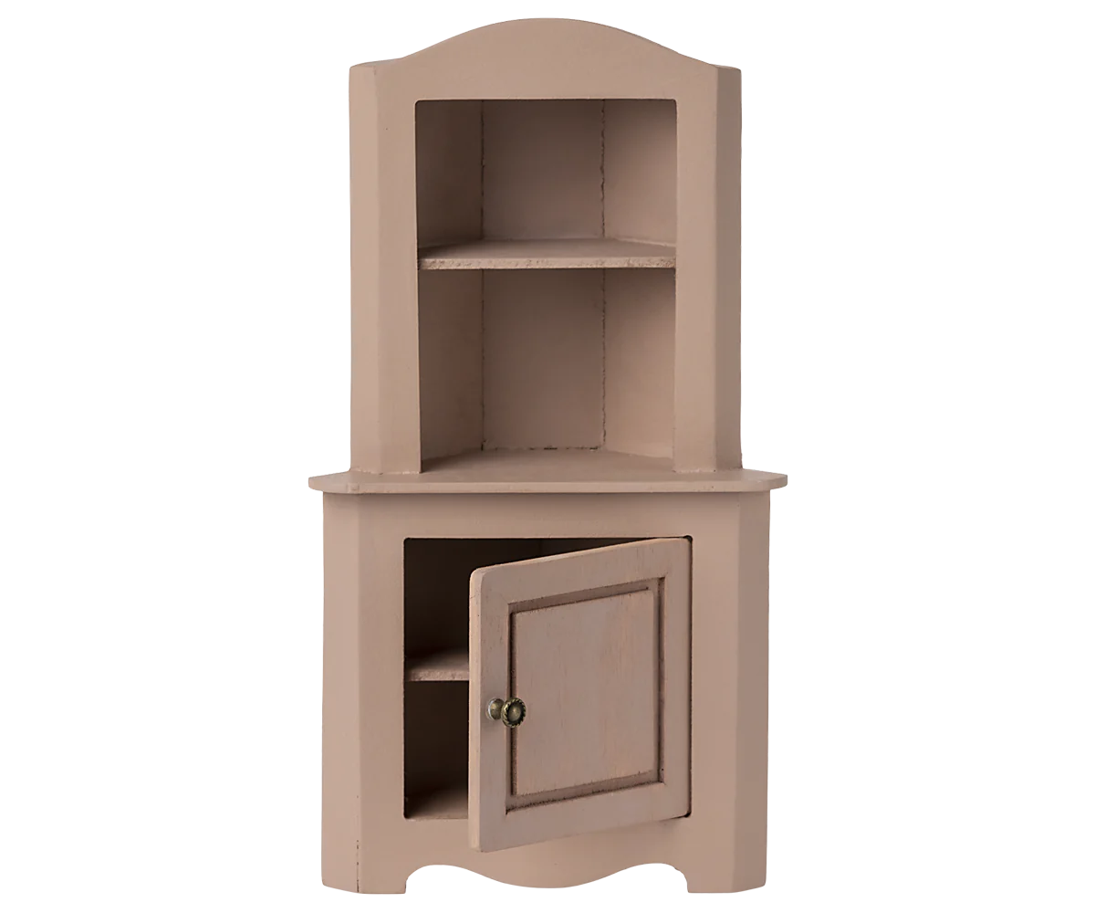 Corner Maileg Display Unit in Rose | Collectable Dollhouse Furniture