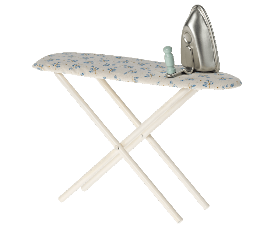 Maileg Miniature Ironing Board and Iron | Collectable Dollhouse Miniatures