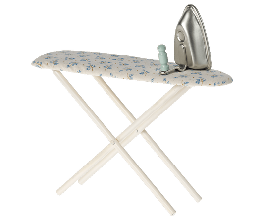 Maileg Miniature Ironing Board and Iron | Collectable Dollhouse Miniatures