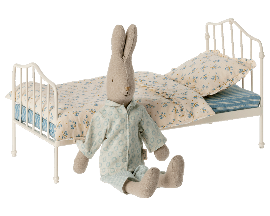 Maileg Miniature Size Metal Bed frame | Collectable Dollhouse Furniture