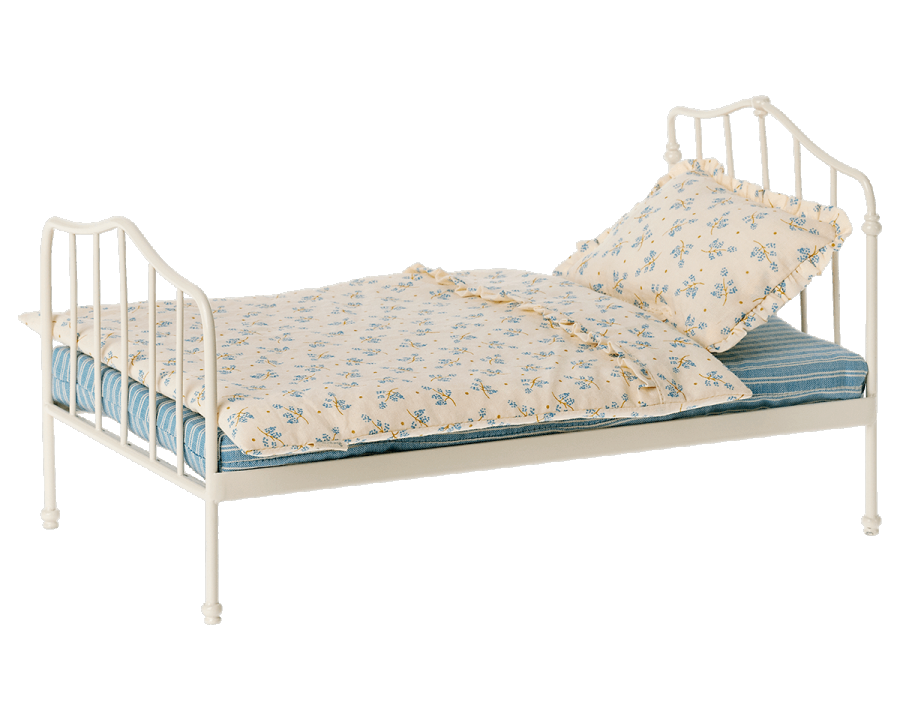 Maileg Miniature Size Metal Bed frame | Collectable Dollhouse Furniture