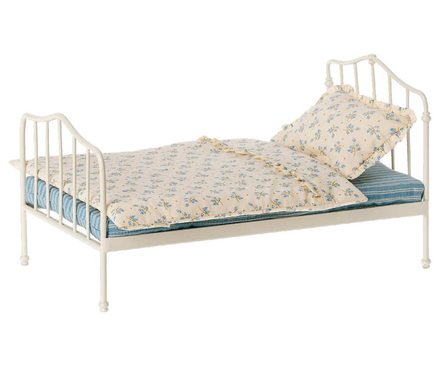 Maileg Miniature Size Metal Bed frame | Collectable Dollhouse Furniture