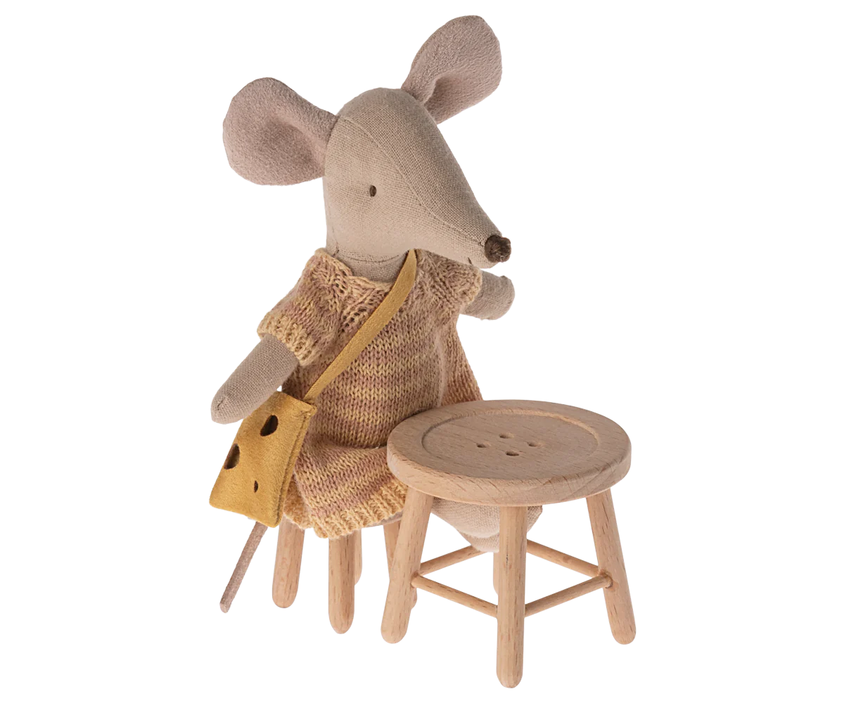 Maileg Table Stool Set | Collectable Dollhouse Miniatures