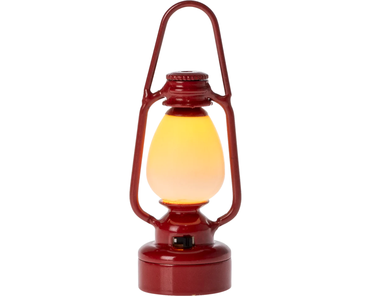 Maileg Vintage Lantern, Mouse - Red | Maileg UK