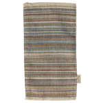 Striped fabric swatch with a neutral color palette on a white background | Maileg UK