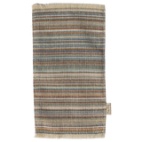Striped fabric swatch with a neutral color palette on a white background | Maileg UK