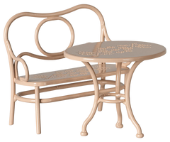 Maileg Café set, Mouse, Big - Pale pink | Maileg UK