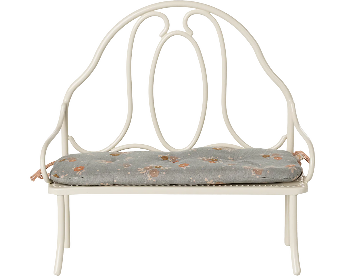 Vintage bench, Miniature - Off white