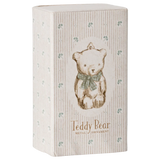 Metal ornament, Teddy bear - Off white/Blue