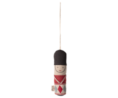Decorative hanging figure with black hat and red diamond pattern on a white background | mAILEG uk