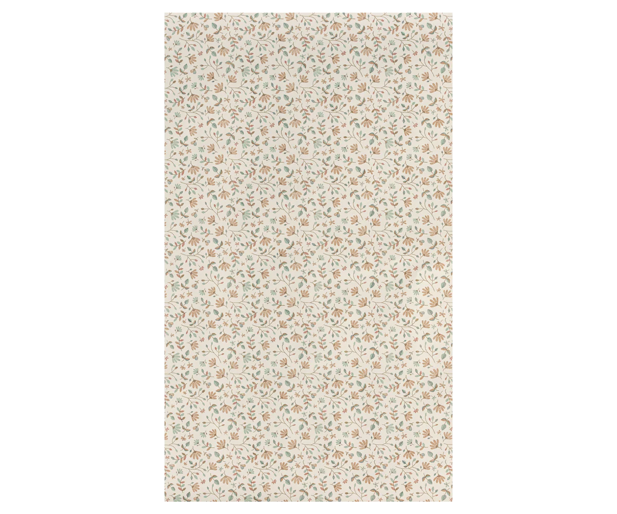 Floral patterned gift wrap on a white background | Maileg Gift wrap, 10 m - Merle | Maileg UK
