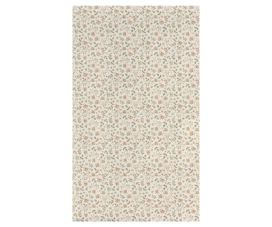 Floral patterned gift wrap on a white background | Maileg Gift wrap, 10 m - Merle | Maileg UK